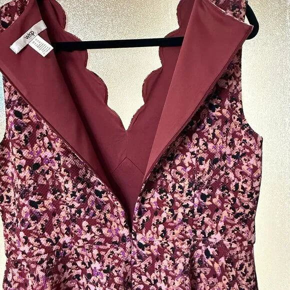 Wisp Stitch Fix Fit and Flare‎ Knit Dress Sleeveless V-Neck Women's Size 12 NWOT - Picture 7 of 8